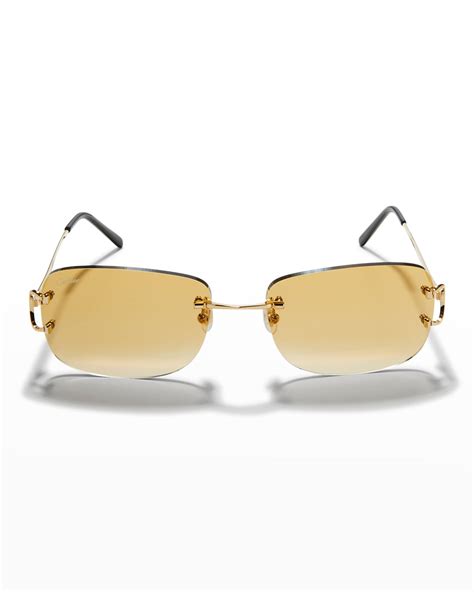 cartier sunglasses rimless